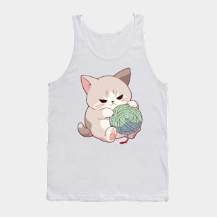 Cute Exotic Shorthair Cat Tank Top